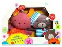 Набор мягких игрушек 1 TOY Bobbie & friends Мишка и зайчик 18 см