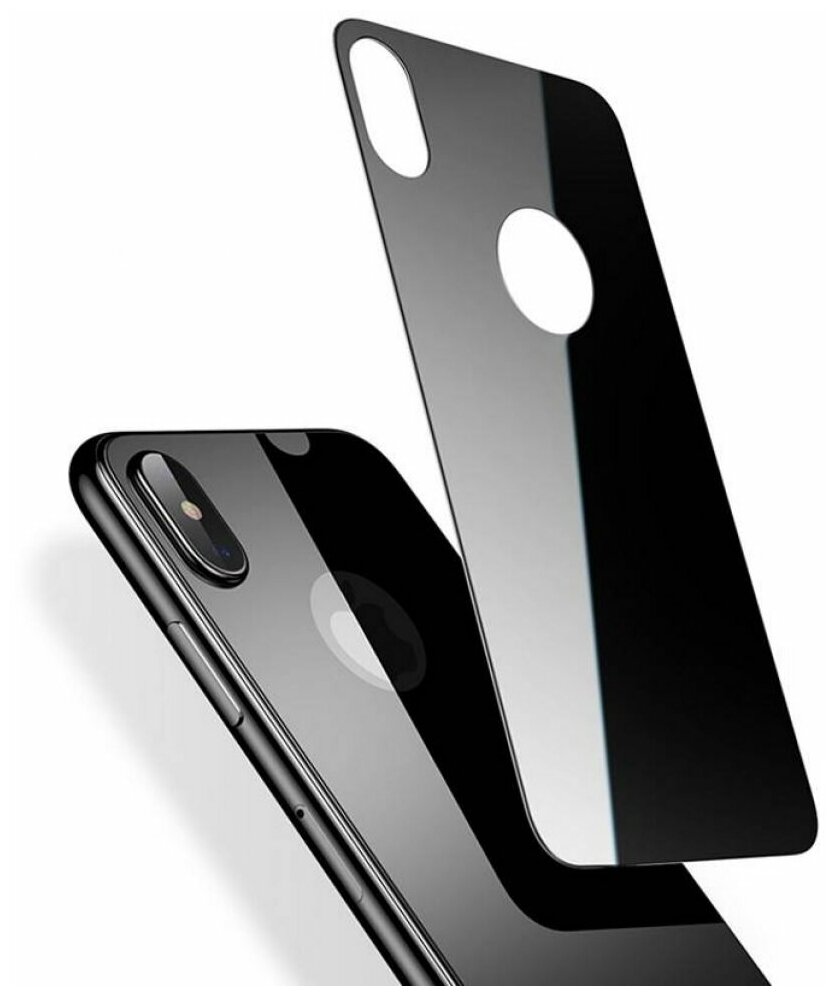 Защитное стекло Baseus (SGAPIPH65-BM01) для iPhone Xs Max (Black) - фото №1