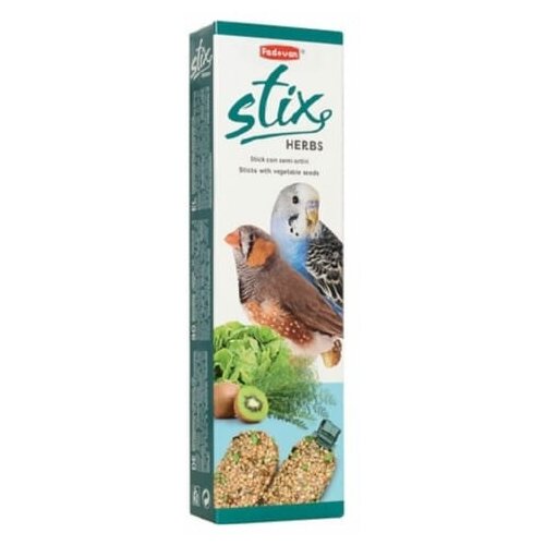 Палочки для волнистых попугаев и экзотических птиц, Антистрессовые с травами, 60 гр, 2 шт