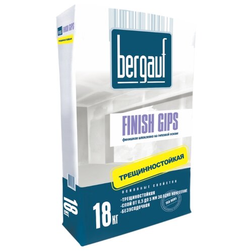 фото Шпатлевка bergauf finish gips