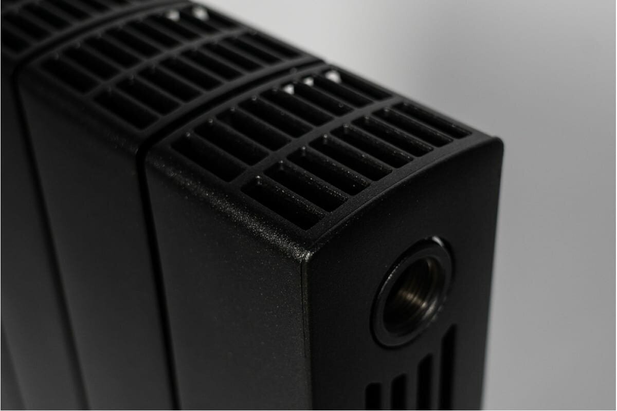 Радиатор Rifar Supremo 500 4 секции боковое подключение биметалл цвет чёрный - фото №7