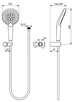 Ручной душ Ideal STANDARD Idealrain Evo Jet Diamond XL3 B1765AA