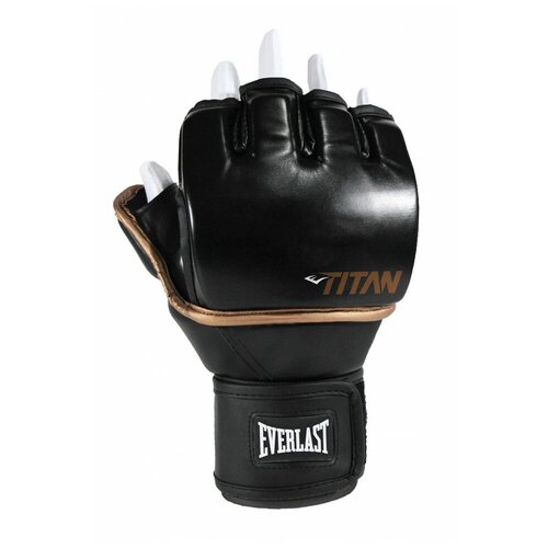 Перчатки тренировочные Everlast Titan Grappling SM черный перчатки everlast тренировочные mma grappling красные l xl