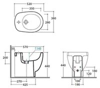 Биде GLOBO Bowl SB011.BI