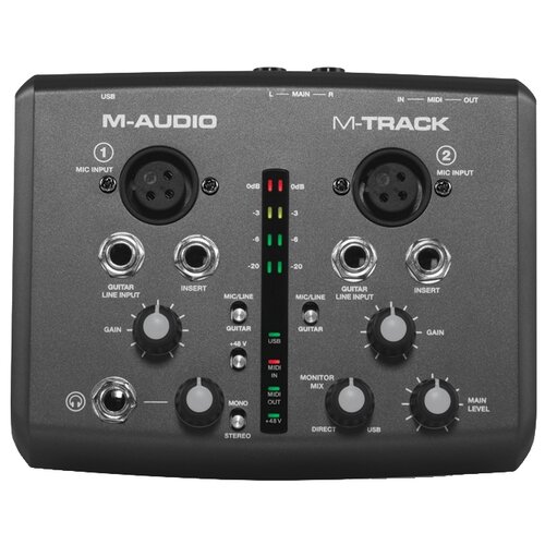 M-Audio M-Track Duо USB аудиоинтерфейс, 2х 1/4
