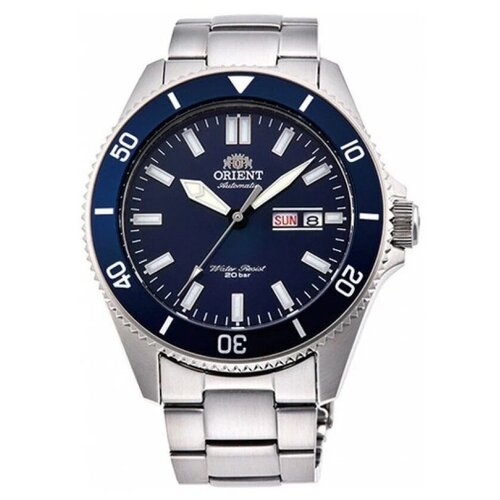 Наручные часы ORIENT Diving Sports Мужские японские механические наручные часы Orient RA-AA0009L с гарантией, серебряный, синий