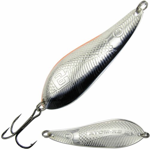 фото Блесна для рыбалки из латуни на щуку, колебалка rb (русская блесна) атом 26гр - 55 rb company