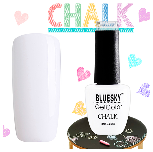 BlueSky, Гель-лак Chalk #008, 8 мл (белый)