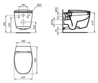 Унитаз Ideal STANDARD Dea T329101(с сиденьем)