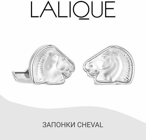 Запонки Lalique, бесцветный