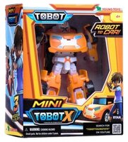 Трансформер YOUNG TOYS Tobot Mini X Приключения 301044 оранжевый/черный