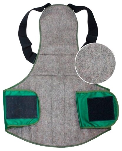 Столб-корсет позвоночный Doctor из собачьей шерсти (Зелёный, XL)