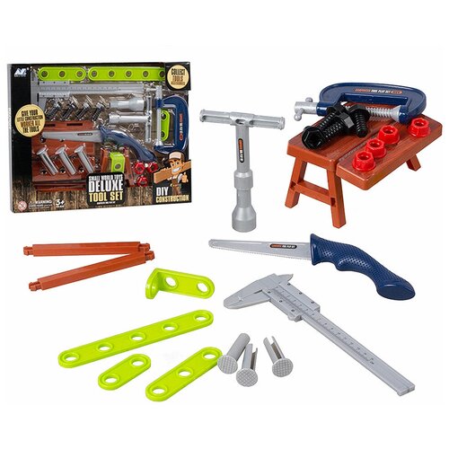 Детский строительные инструменты с шуруповертом 26 элемента / Игровой большой набор для мальчика