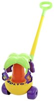 Каталка-игрушка Molto Пальма с ручкой (7918) со звуковыми эффектами желто-зеленый