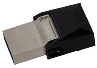 Флешка Kingston DataTraveler microDuo 3.0 16GB черный