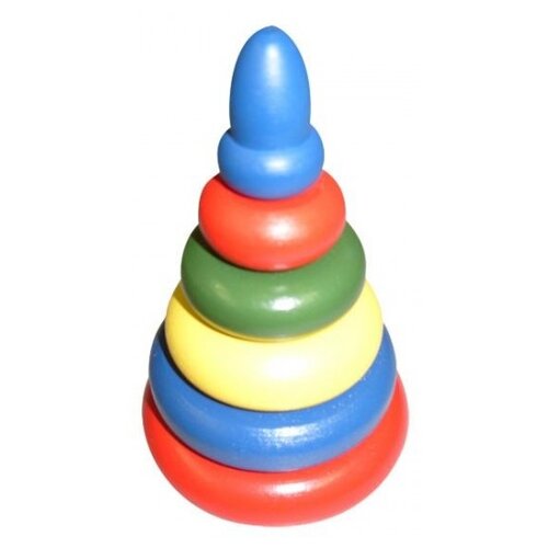Пирамидка разноцветная 6 дет. (RNToys) Д-375