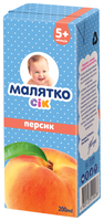 Сок Малятко Персик 0.2 л