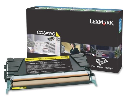 Тонер-Картридж Lexmark C746A1YG для C746/C748 желтый 7000стр