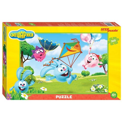 Пазл Step puzzle Крош, Нюша и Ёжик летают, Смешарики (96049), 360 дет.