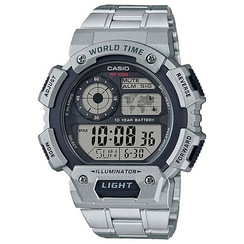 Наручные часы CASIO Collection AE-1400WHD-1A, синий, серебряный casio ae 1400whd 1a