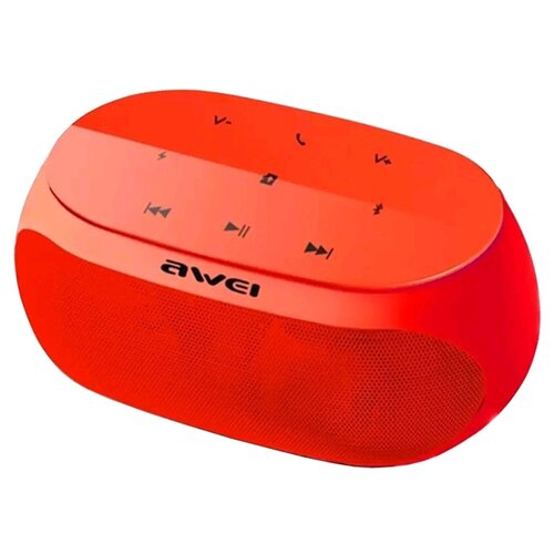 Портативная акустика Awei Y200, 9 Вт, красный портативная акустика awei y331 10 вт черный