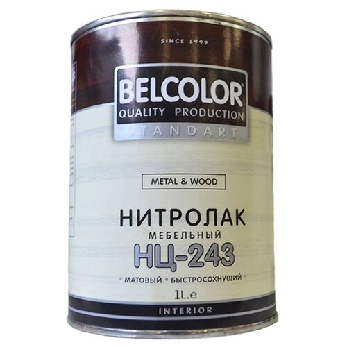 Belcolor белколор лак НЦ-243 матовый 1,7кг