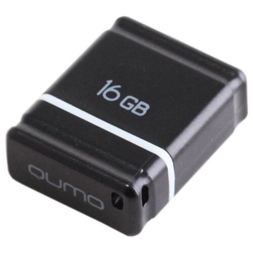 Флешка Qumo nanoDrive 16 ГБ, 1 шт., черный