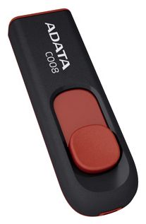 Флешка USB AData Classic C008 4ГБ, USB2.0, красный и черный