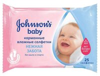 Влажные салфетки Johnson's Baby Нежная забота запасной блок 64 шт.