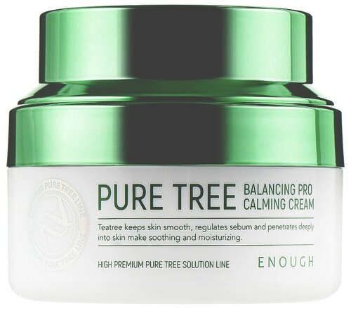 Enough Pure Tree Balancing Pro Calming Cream Успокаивающий крем для лица с экстрактом чайного дерева, 50 мл