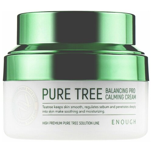 Enough Pure Tree Balancing Pro Calming Cream Успокаивающий крем для лица с экстрактом чайного дерева, 50 мл крем для лица с экстрактом чайного дерева pure tree balancing pro calming cream 50мл