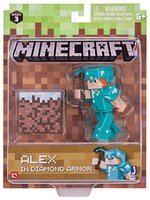 Игровой набор Jazwares Minecraft Алекс в алмазной броне 16478