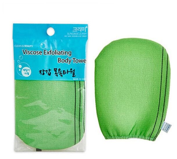 Мочалка для душа Sung Bo Cleamy Viscose Exfoliating Body Towel (перчатка)