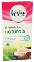 Veet Восковые полоски Naturals с маслом ши для нормальной и сухой кожи 12 шт.