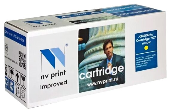 Картридж NV-Print Q6002A/Cartridge 707 Yellow для HP Cm1015mfp/1017mfp/1600/2600n .