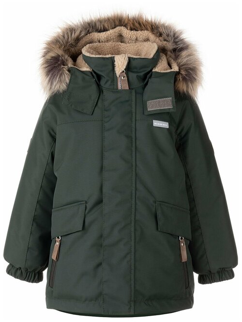 Куртка-парка для мальчиков ARCTIC K22438-333 Kerry, Размер 110, Цвет 333-темно-зеленый