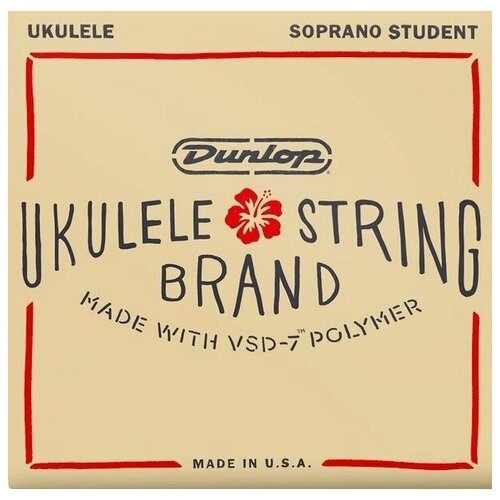 Dunlop DUQ201 Ukulele Soprano Student струны для укулеле duq301 pro комплект струн для укулеле сопрано dunlop