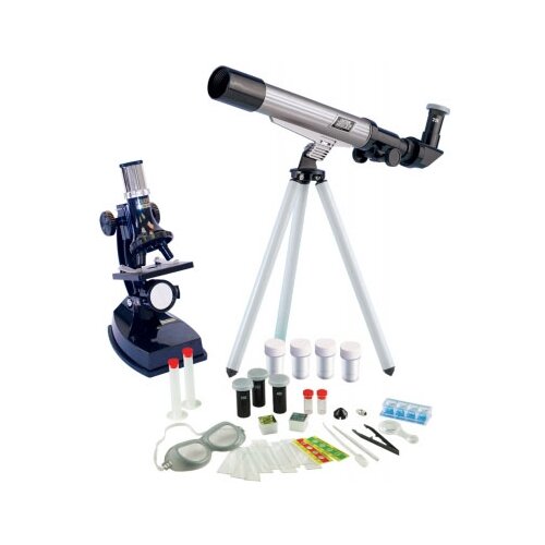 фото Набор микроскоп и телескоп с аксессуарами edu-toys