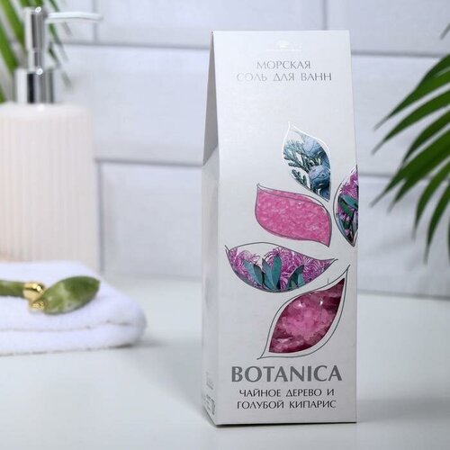 Соль для ванн BOTANICA чайное дерево и голубой кипарис 700 г 372₽