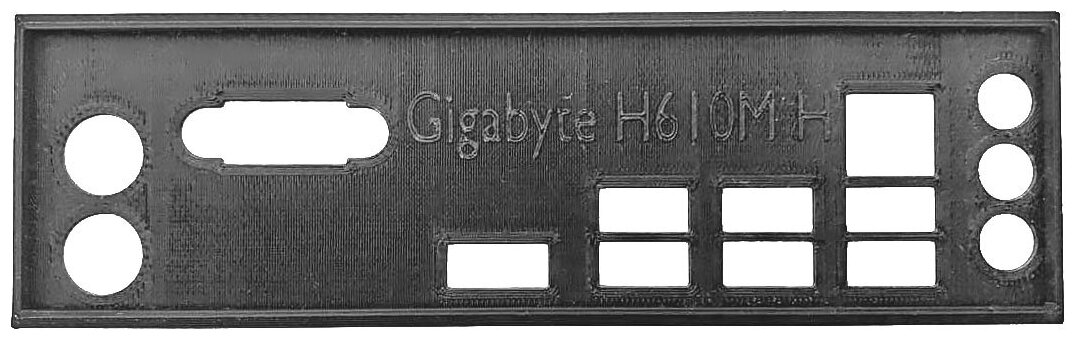 Заглушка для компьютерного корпуса к материнской плате Gigabyte H610M H