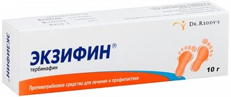 Экзифин крем д/нар. прим., 1%, 10 г