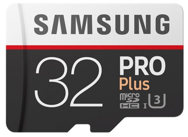 Карта памяти Samsung microSDHC PRO Plus 100MB/s 32GB + SD adapter