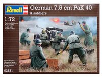 Сборная модель Revell German 7,5 cm PaK40 & soldiers (02531) 1:72