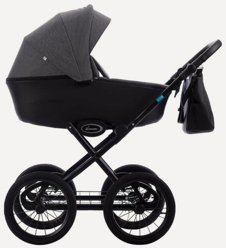 Изображение товара Коляска 2 в 1 Aroteam Moreno SL универсальная (05), эко-кожа, черный