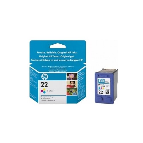 Картридж HP C9352AE, 165 стр, многоцветный 1bk yougnink ink cartridge remanufactured replacement for hp21 22 hp 21xl 22 xl for deskjet envy d1420 d1430 d1445 d1455 printer