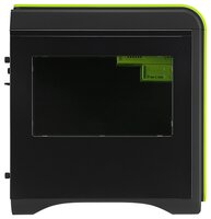 Компьютерный корпус AeroCool Dead Silence Cube Green Window Edition