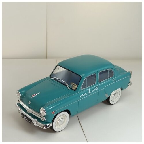 Масштабная модель Hachette Moskvich-407T / Москвич-407Т Такси, бирюзовый, 1:24