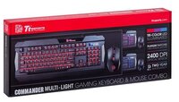 Клавиатура и мышь Tt eSPORTS by Thermaltake COMMANDER COMBO (Multi Light) Black USB