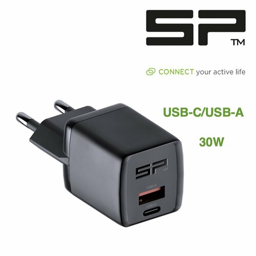 Сетевое зарядное устройство SP Connect Wallcharger 30W EU сетевое зарядное устройство sp connect wall charger мощностью 30 вт тёмно серый dark gray
