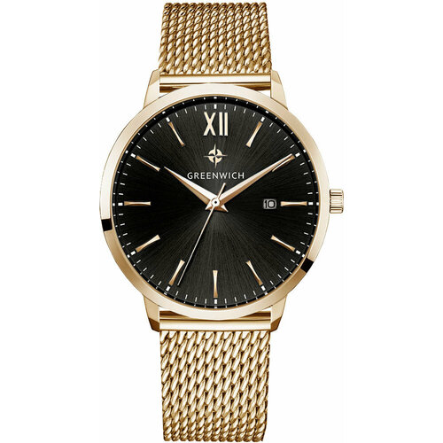 фото Наручные часы greenwich, золотой, черный